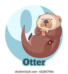 Vector image of the ABC Cartoon Otter