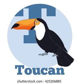 Vector image of the ABC Cartoon Toucan2