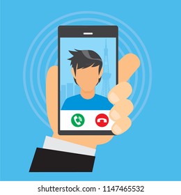 Vector image about various activities using cellphone