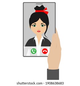 Vector image about various activities using cellphone