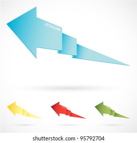 The vector image Abstract background with the image origami