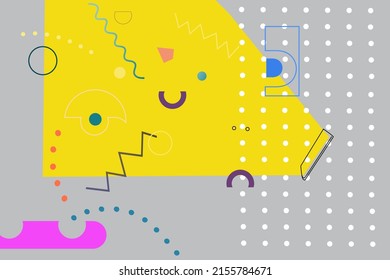 Vector image, abstract background with smartphone