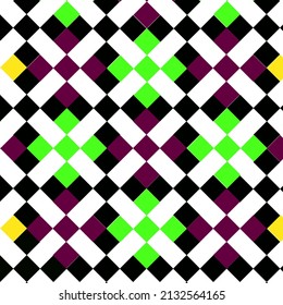 Vector, Image of Abstract colorful geometric pattern on white background