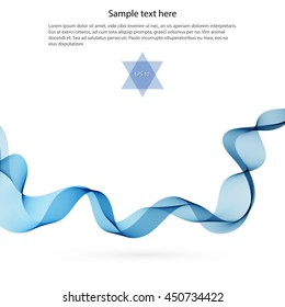 Vector Image Abstract colorful smoky waves background. Template brochure design