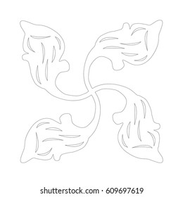 Vector image of an abstract design element