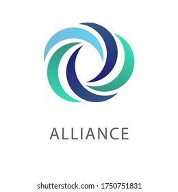 Vector image of an abstract logo. The best trending business identity.