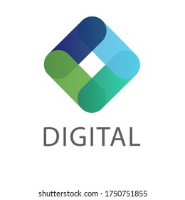 Vector image of an abstract logo. The best trending business identity.