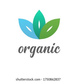 Vector image of an abstract lotus flower. Logo template, icon for spa, wellness, yoga, green, eco and bio technologies, organics, healthy eating, vegan, hotels.