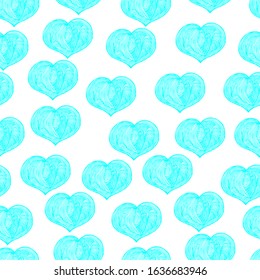 
Vector image. Abstract pattern in the form of hearts. Design for covers, wallpaper, print of clothes and textiles.