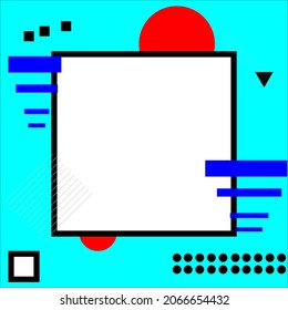Vector image of an abstract picture blue