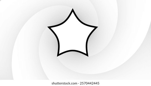 Vector image with abstract white background decorated with smooth gradient lines. Dynamic wavy lines add artistic accent creating elegant and modern design.