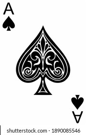 Vector image of the Ace of spades