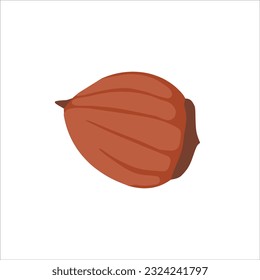 Vector image of acorn. Creates autumn atmosphere. Can be used as element of complex illustration, for advertising design.
