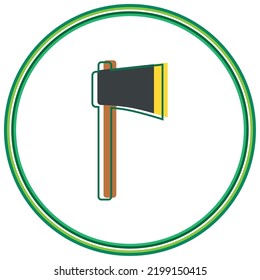 imagen vectorial. icono de agricultura con fondo blanco y líneas verdes.