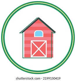 vector image. agriculture icon with white background and green lines.