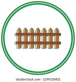 vector image. agriculture icon with white background and green lines.