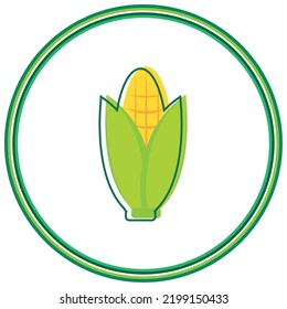 vector image. agriculture icon with white background and green lines.