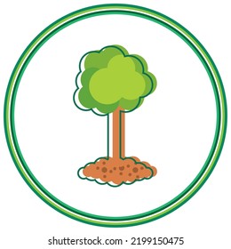 imagen vectorial. icono de agricultura con fondo blanco y líneas verdes.