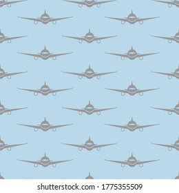 Vector image. Aircraft pattern. Modular decorative image.