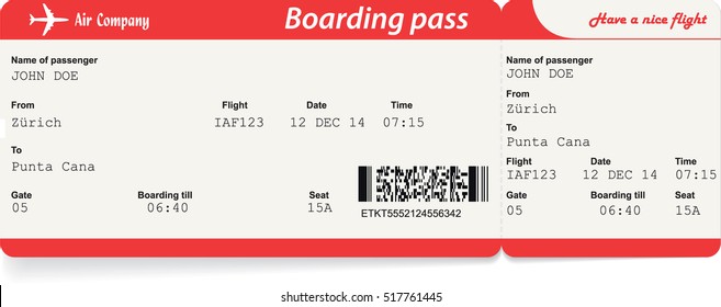 Airline Ticket Images Stock Photos Vectors Shutterstock