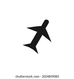 vector image of an airplane