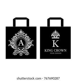Vector image of a-k crown logo .