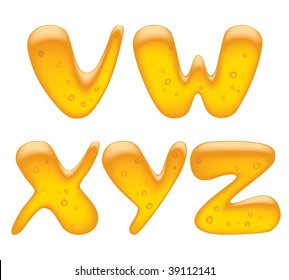 Vector image of alphabet capital letters