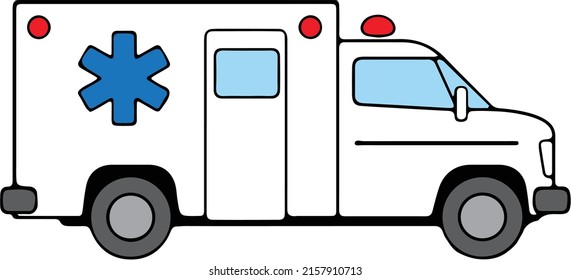 Imagen vectorial de una ambulancia 