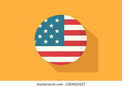 vector image of american flag 01