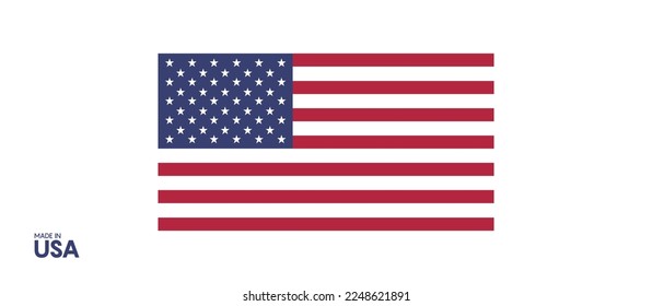 vector image of american flag 10 eps.