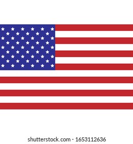 vector image of american flag