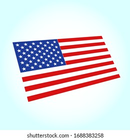 vector image of american flag