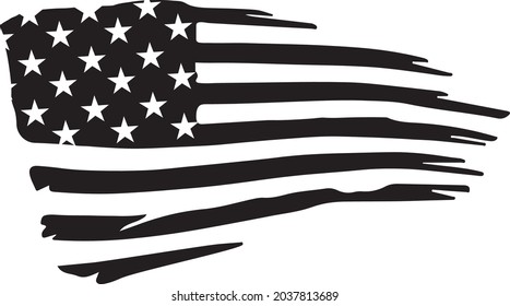 vector image of American flag