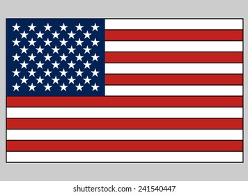 vector image of american flag