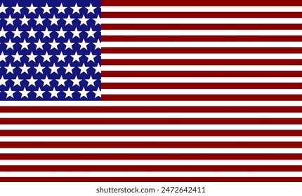 vector image of american flag