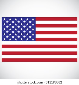 vector image of american flag