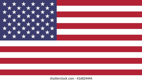 vector image of american flag - Shutterstock ID 416824444