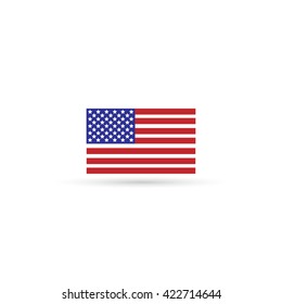 vector image of american flag
