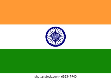 Vector image of American Flag