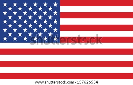 vector image of american flag Stockfoto © 