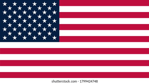 Una imagen vectorial de la bandera norteamericana - vector preciso para la bandera de los Estados Unidos de América (EE.UU.).