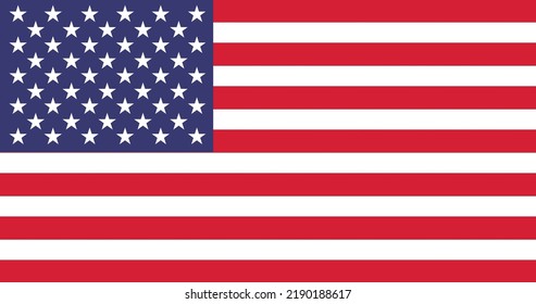 Vector Image of American Flag Memorial Day or 4th of July