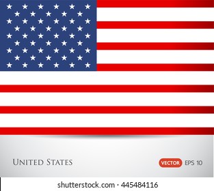 vector image of american flag, USA flag, United States flag, American symbol, Independence day background