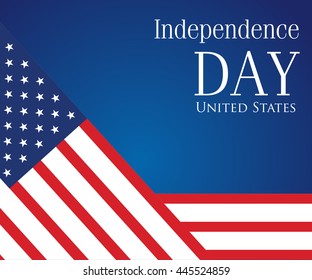 vector image of american flag, USA flag, United States flag, American symbol, Independence day background