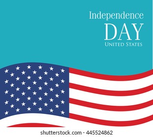 vector image of american flag, USA flag, United States flag, American symbol, Independence day background