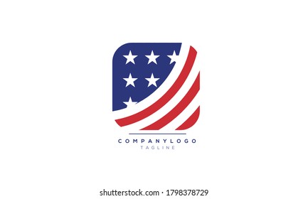 Vektorbild der amerikanischen Flagge, Symbol für die App
