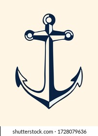 Vector image of an anchor which is a symbol of hope in early Christian art