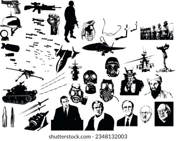 Vector image of ancient American pattern on white