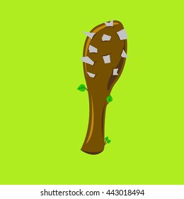 Vector image of ancient clubs