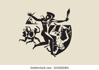 
Vector image - ancient greek abstract